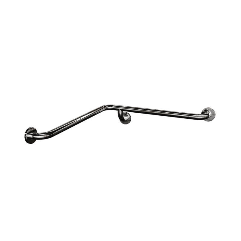 Barra de Apoio em L Horizontal Inox Polido