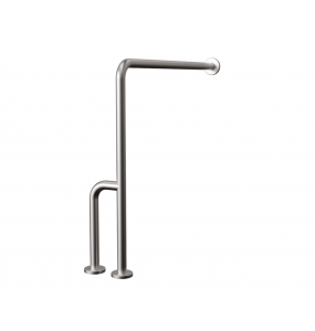 Suporte de Apoio Lateral Piso Parede Inox Escovado