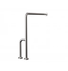 Suporte de Apoio Lateral Piso Parede Inox Escovado