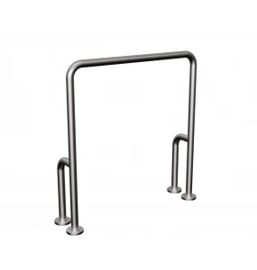 Suporte de Apoio Fixo para Piso Inox Escovado