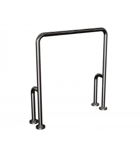 Suporte de Apoio Fixo para Piso Inox Polido