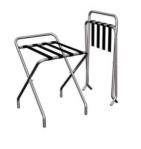 Suporte para Mala com Encosto Inox Escovado