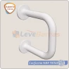 barra de apoio lateral para lavatorio aluminio branco