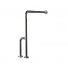 Suporte de Apoio Lateral Piso Parede Inox Polido