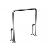 Suporte de Apoio Fixo para Piso Inox Escovado