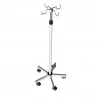 Suporte para Soro Móvel Alumínio Branco