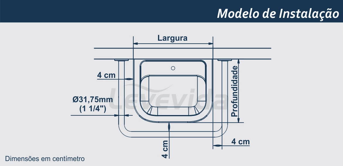 Modelo de instalacao barra de apoio para lavatorio Modelo de instalacao barra de apoio para lavatorio
