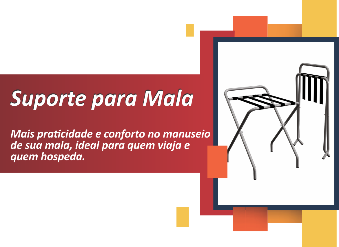 Suporte para Mala com Encosto Alumínio Prata Suporte para Mala com Encosto Alumínio Prata